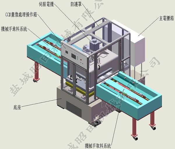 CCD定位画像处理冲切机背面图片